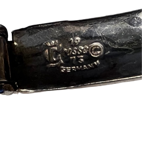 Vintage Grossé Germany Dior Bracelet 925 Silver Heavy Chain Link 1973 - Picture 7 of 14